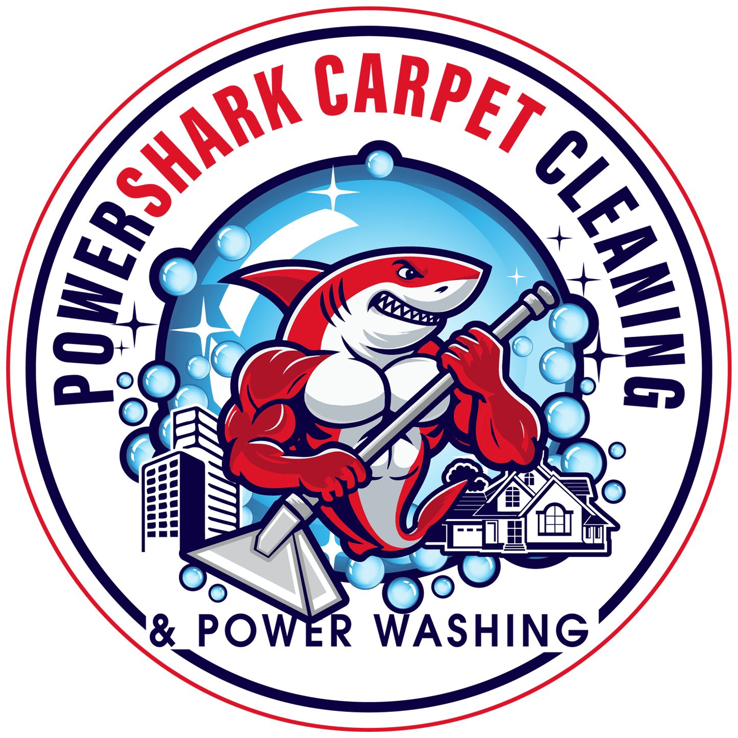 PowersharkCarpet Cleaning Logo